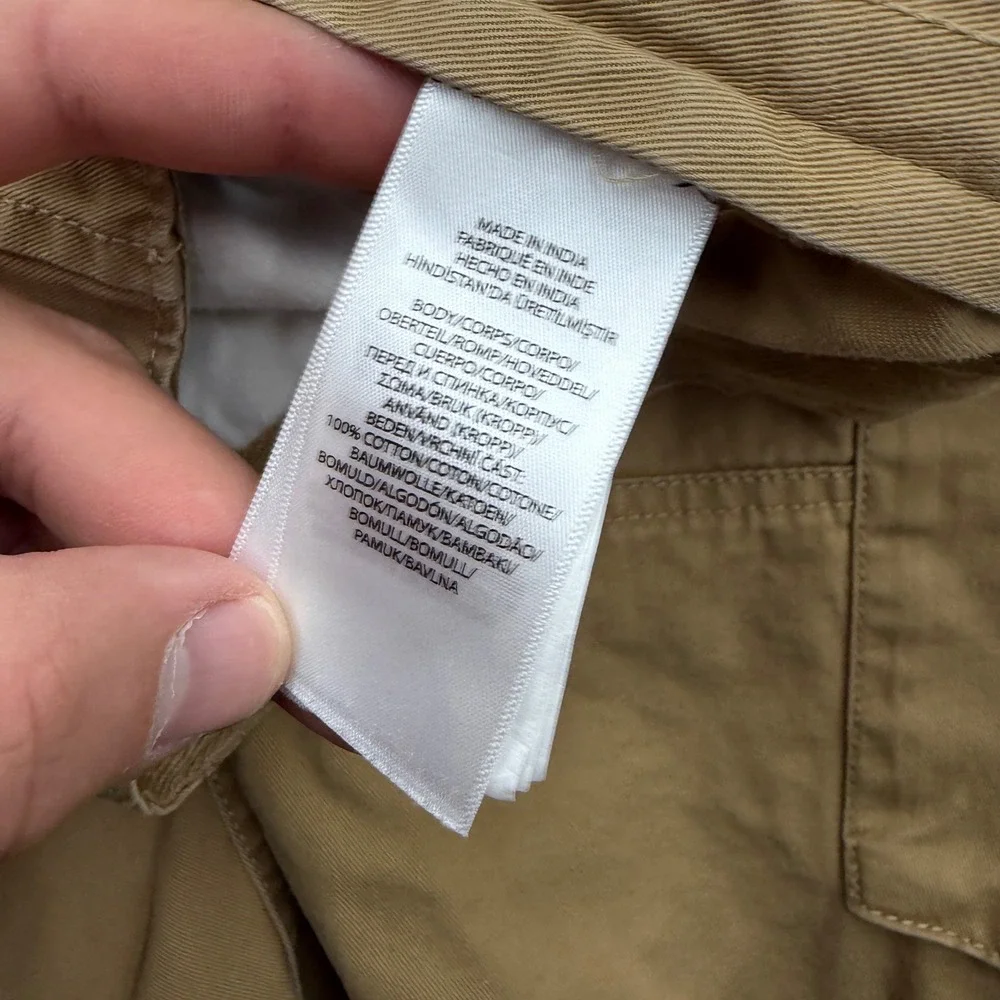 Polo Ralph Lauren Mens 34 Relaxed Fit Cargo Shorts Tan Khaki Cotton